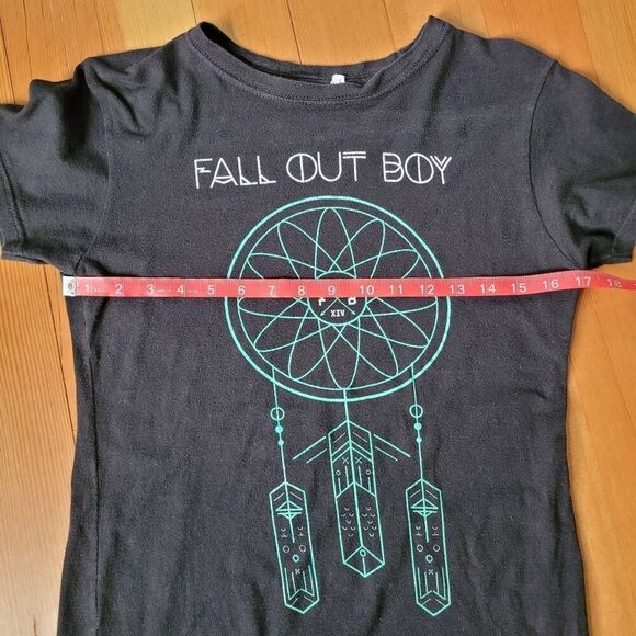 Fall Out Boy M 100% cotton band tee dreamcatcher graphic alternative goth grunge - Picture 6 of 9